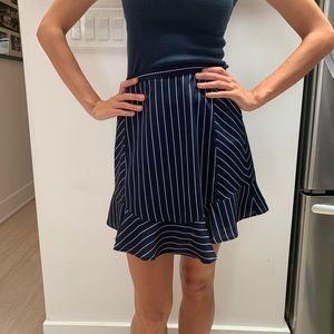 Navy stripe J. Crew skirt size XS